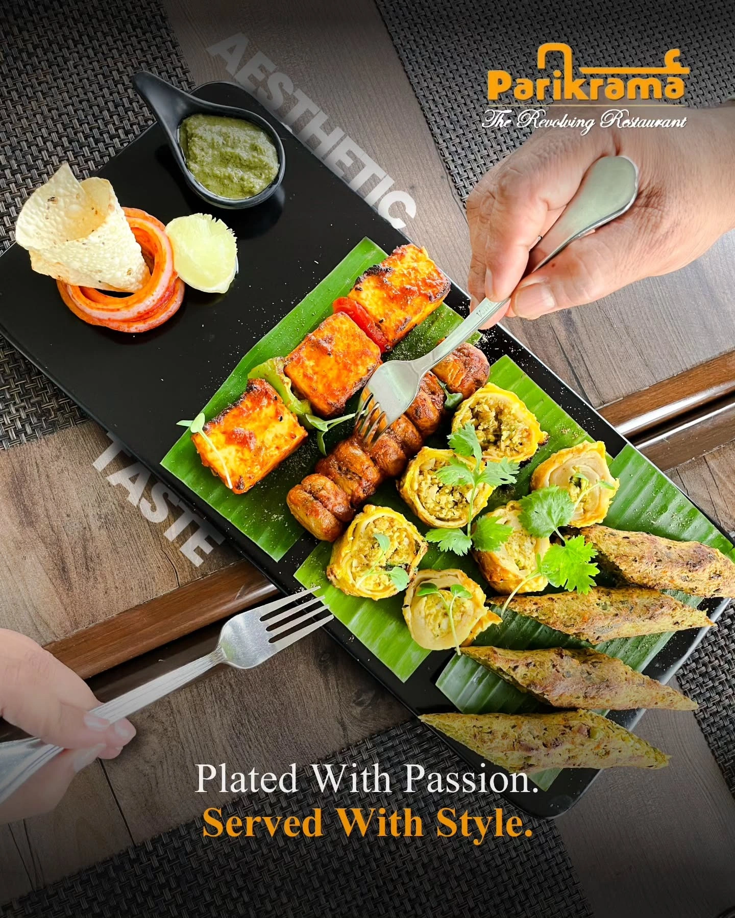 parikrama the revolving restaurant menu