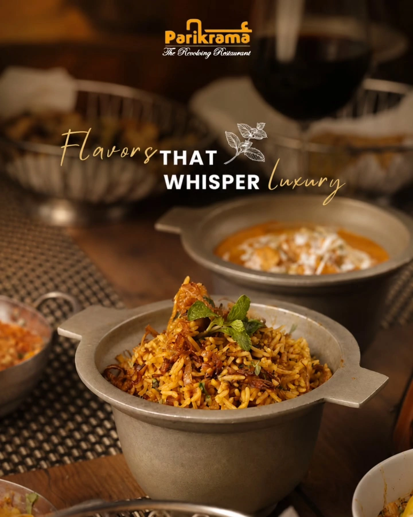 parikrama the revolving restaurant menu