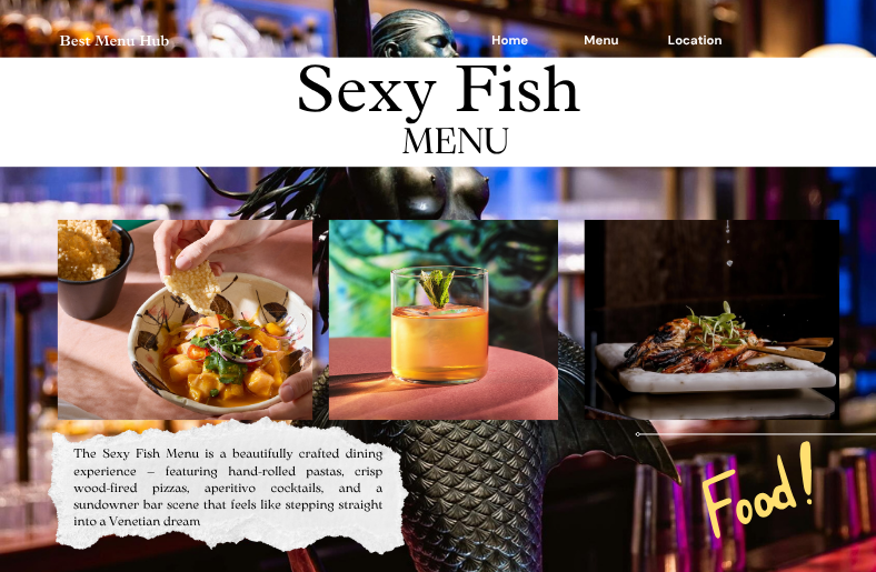 Sexy Fish Menu London, Manchester, Miami & Dubai – Complete Guide Sexy Fish Menu London, Manchester, Miami & Dubai – Complete Guide