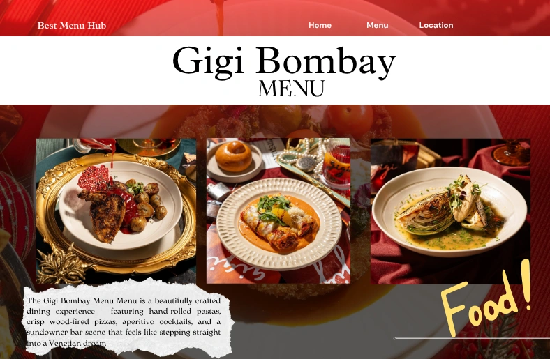 Gigi Bombay Menu: Updated Prices, Photos & Restaurant Guide Gigi Bombay Menu: Updated Prices, Photos & Restaurant Guide