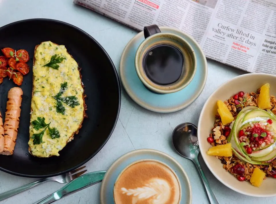 Blue Tokai Menu – Breakfast
