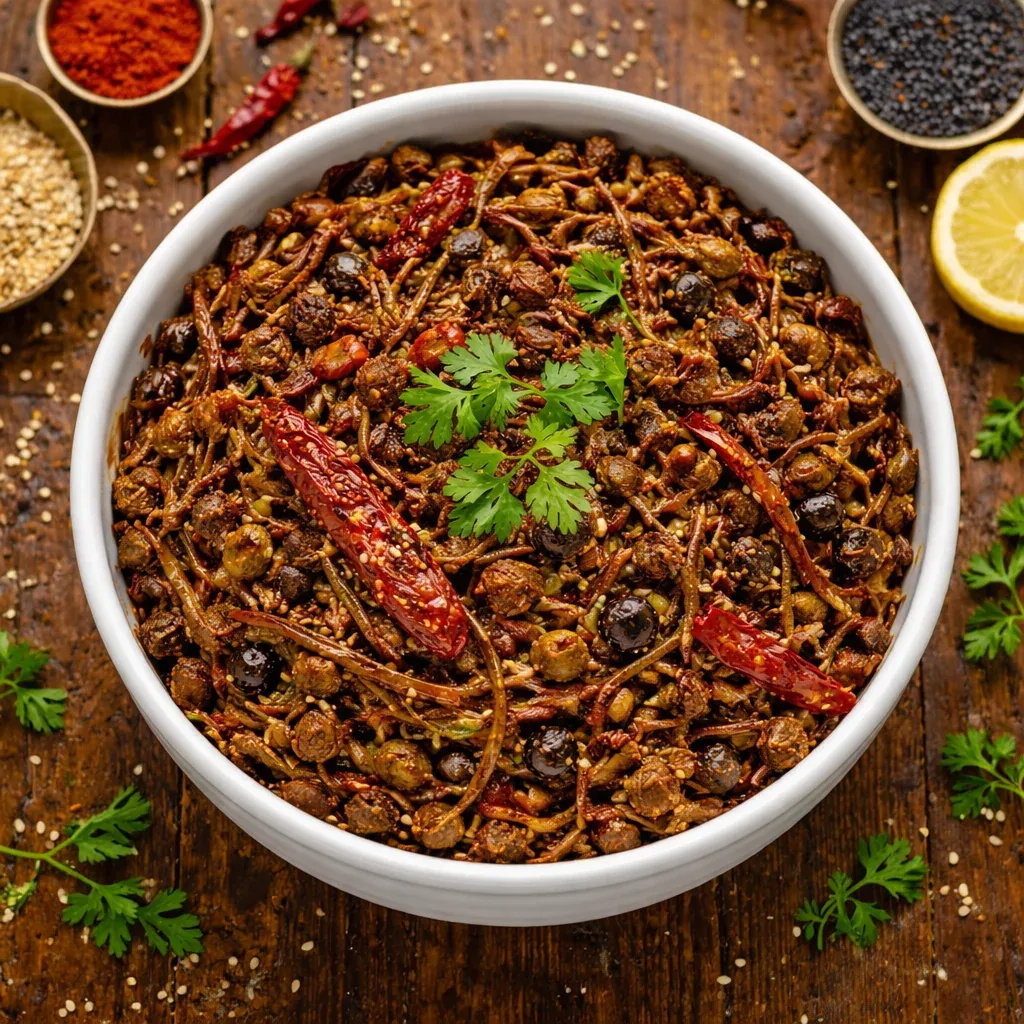 Vegetarian Main Course Achaari Ker Sangri