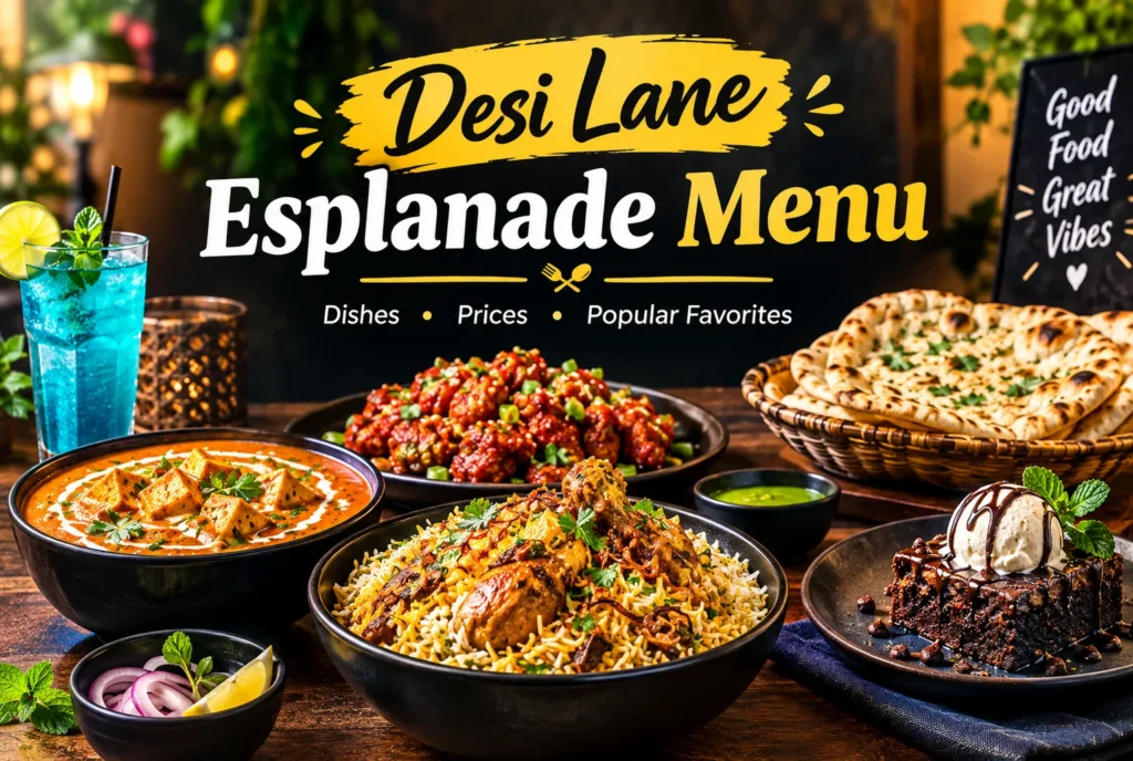 Desi Lane Esplanade Menu
