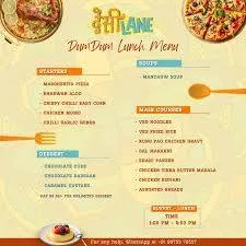 Desi Lane Esplanade Menu With Price