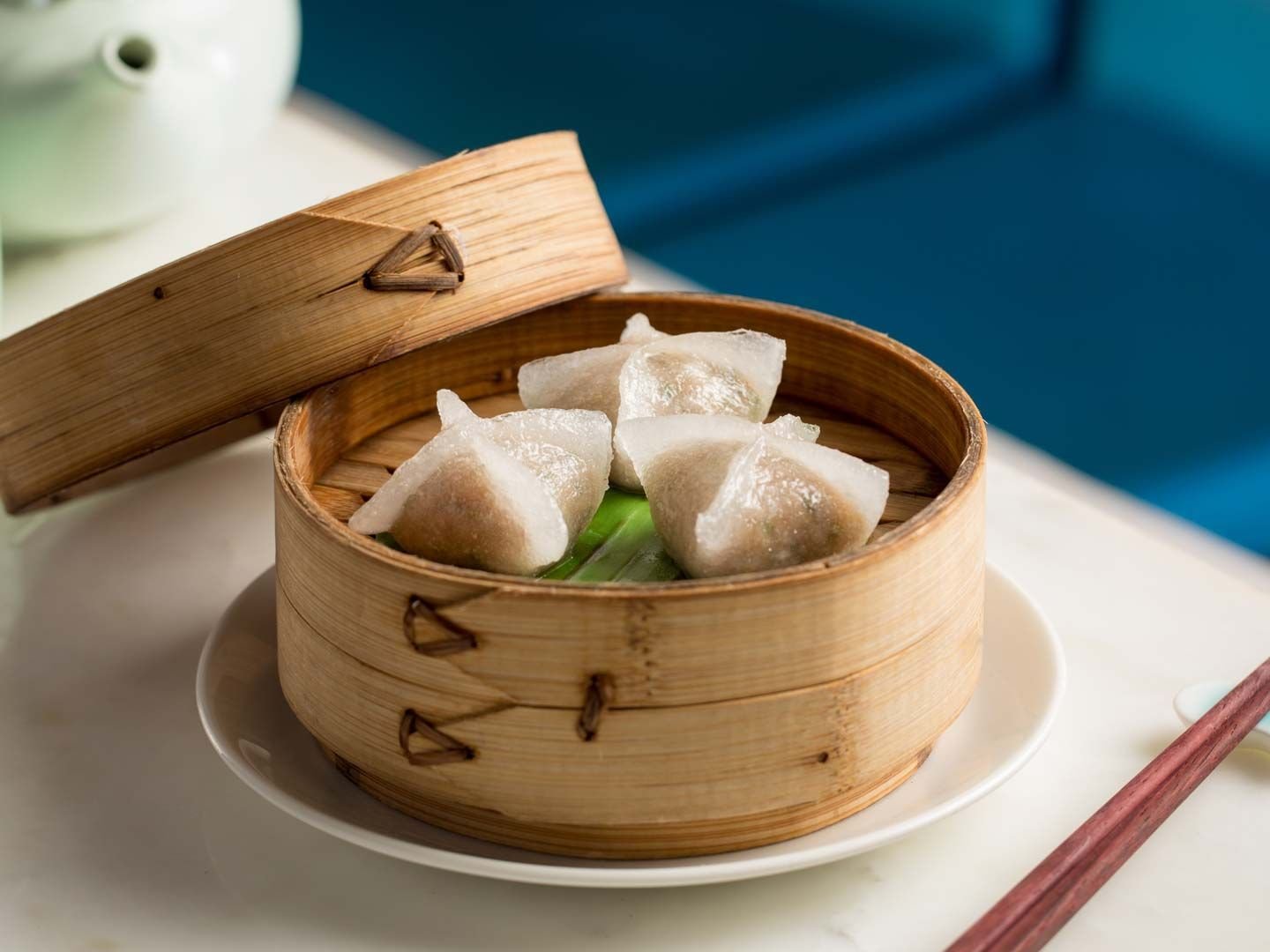 Hong Kong Street-Style Steamed Wontons, Water Chestnut